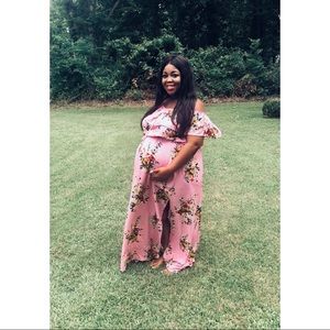 Rainbow Shops flora double split maxi dress size 3x